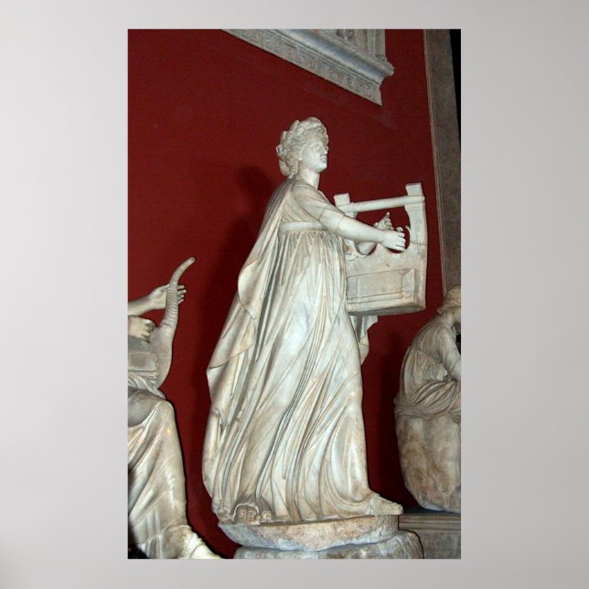 Póster Estatua del Apolo en la imprenta del Museo Vatican (Frente)