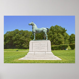 Póster Estatua del Caballo Morgan, Vermont