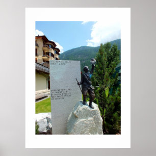 Póster Estatua del Club Alpino