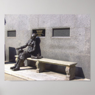 Póster Estatua del Eleanor Rigby, Liverpool, Reino Unido.