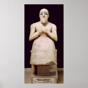 Póster Estatua del funcionario Ebih-IL