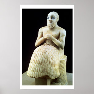 Póster Estatua del funcionario Ebih-IL, del templo de