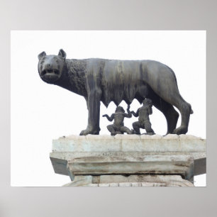 Póster Estatua del lobo de Capitoline (cría del