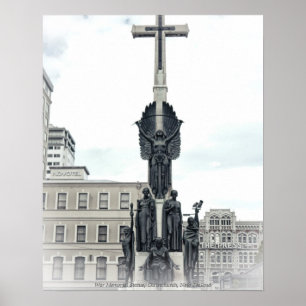 Póster Estatua del Memorial de Guerra Ciudadano, Christch