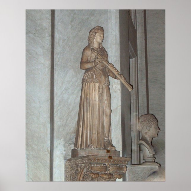 Póster Estatua del Museo Vaticano en Roma, Poster italian (Frente)