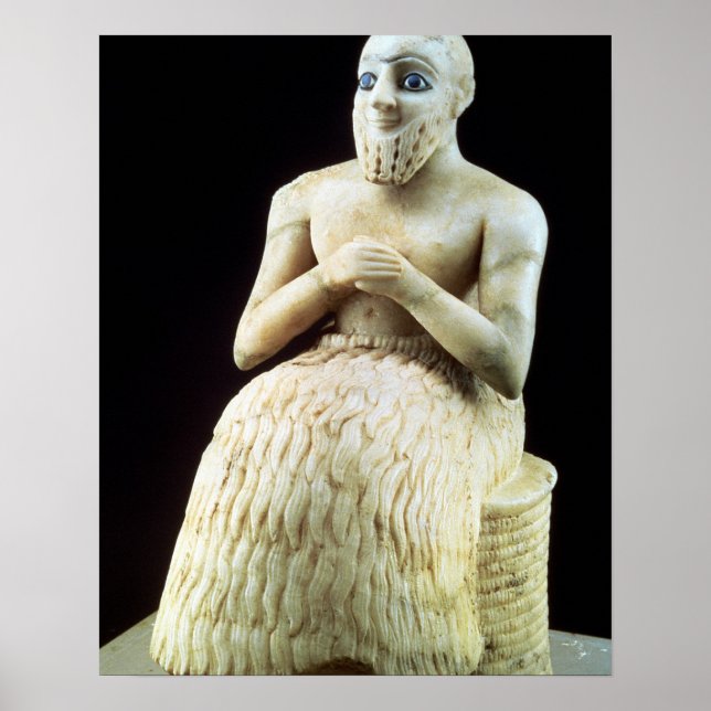 Póster Estatua del oficial Ebih-Il, del Templo de (Frente)