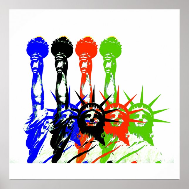 Póster Estatua del poster de la Libertad (Frente)