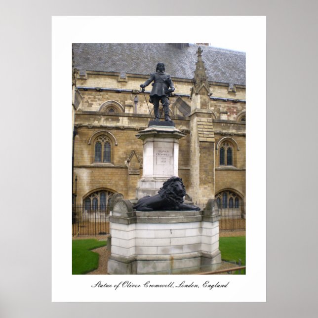 Póster Estatua del poster Oliver Cromwell (Frente)