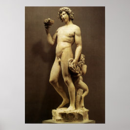 Póster Estatua del Renacimiento Viejo Bacchus por Michela
