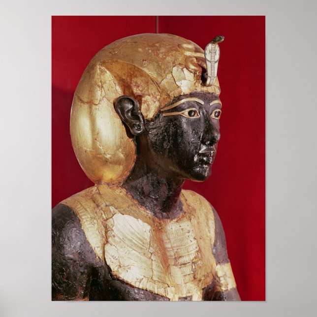 Póster Estatua del tamaño de la vida de Tutankhamun (Frente)