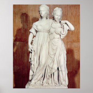 Póster Estatua doble de las princesas Louise (1776-1810)