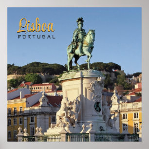 Póster Estatua ecuestre del Rey José I, Lisboa