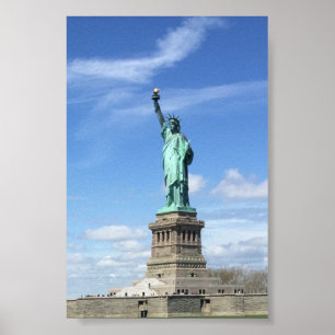 Póster Estatua majestuosa de la Libertad