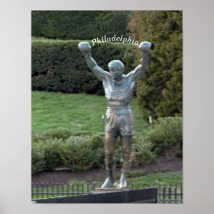 Póster Estatua rocosa de Filadelfia