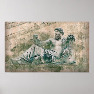 Póster Estatua romana