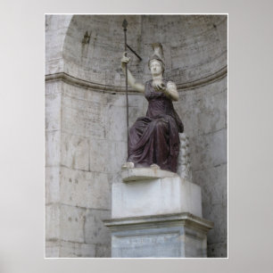 Póster Estatua romana antigua en Italia