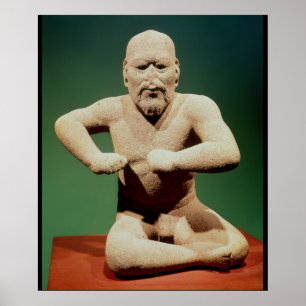 Póster Estatuilla de un luchador