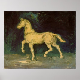 Póster Estatuilla de yeso de un caballo de Vincent van Go