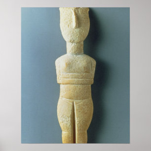 Póster Estatuilla femenina, Cycladic temprano,