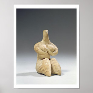 Póster Estatuilla femenina en el estilo de Halaf, c.4500