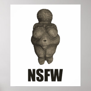 Póster Estatuilla prehistórica de NSFW Venus