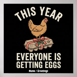 Póster Este Año Todos Están Recibiendo Huevos Regalo de N