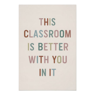 Póster Este Aula Es Mejor Para Usted - Inspirador