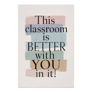 Póster Este Aula Es Mejor Para Usted - Inspirador