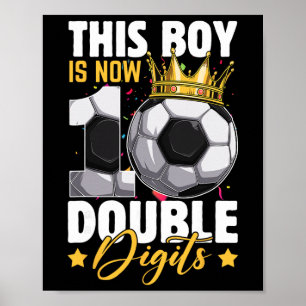 Póster Este chico ahora 10 Doble Dígitos Fútbol 10 años d