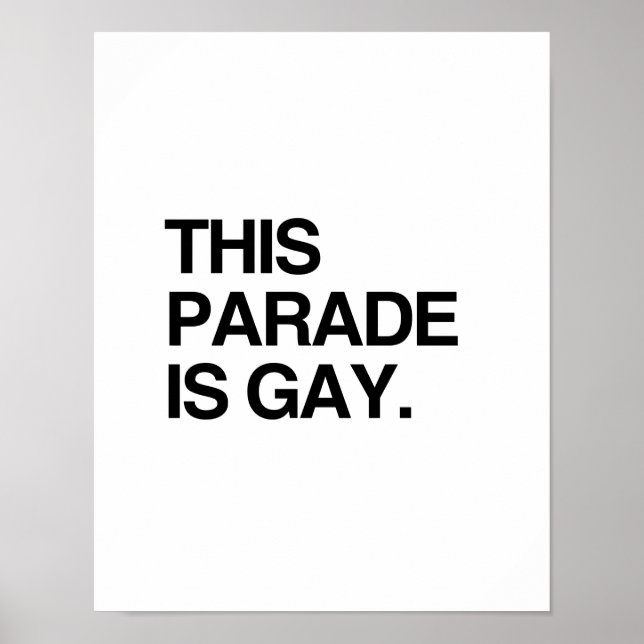 Póster Este desfile es gay (Frente)