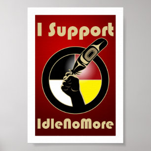 Póster Esté desocupado no más de poster