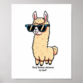 Póster Este drama de Llama es una verdadera pose peculiar