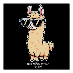 Póster Este drama de Llama es una verdadera pose peculiar
