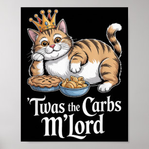 Póster Este Era El Carbs Mlord Funny Cat Con Corona Para