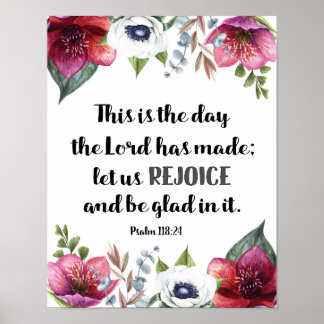 Póster Este es el día en que el Señor hizo flores de Mars