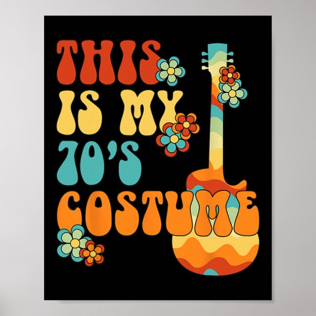 Póster Este es el disfraz de mi 70: Groovy Peace Hallowee (Frente)