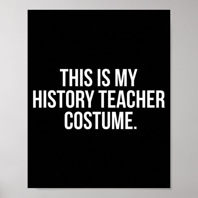Póster Este es el disfraz de mi profesor de historia Dive (Frente)