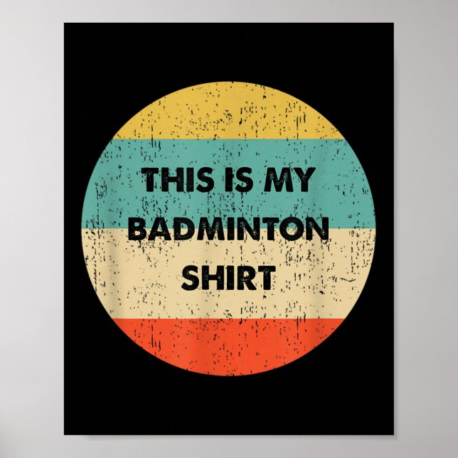 Póster Este Es Mi Bádminton  (Frente)