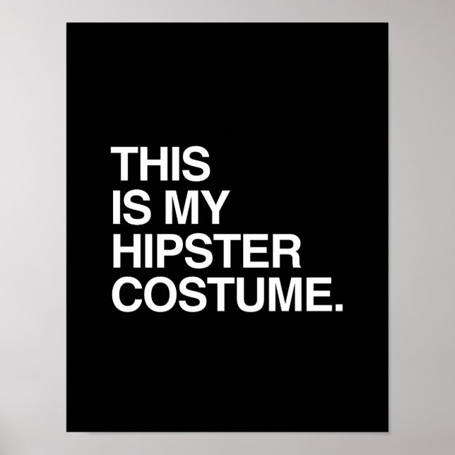 PÓSTER ESTE ES MI COSTUMBRE HIPSTER (Frente)