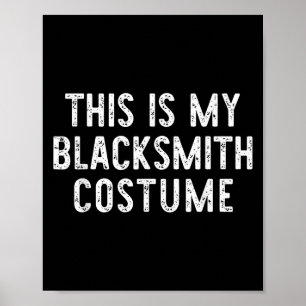 Póster Este Es Mi Costume De Halloween Fácil Niños