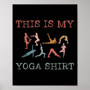 Póster Este es mi diseño de yoga Posturas de yoga Flujo V