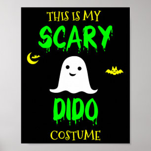 Póster Este Es Mi Disfraz De Dido De Halloween Lazy Easy