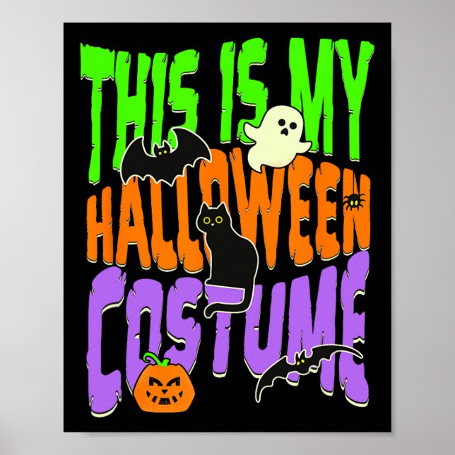 Póster Este Es Mi Disfraz De Halloween1 (Frente)