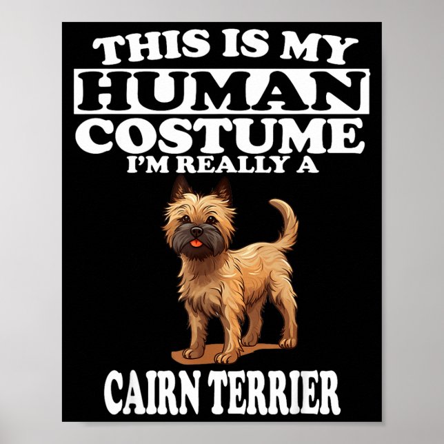 Póster Este Es Mi Disfraz De Humano Realmente Soy Un Cair (Frente)