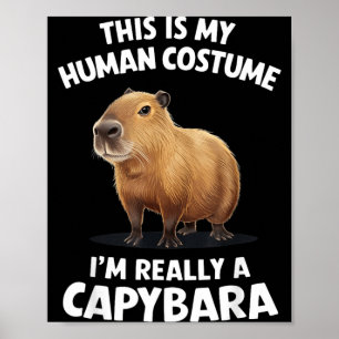 Póster Este es mi disfraz de humano, realmente soy un car