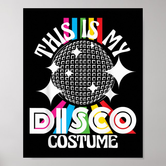 Póster Este es mi disfraz disco - Funky Fiesta 70s G de l (Frente)