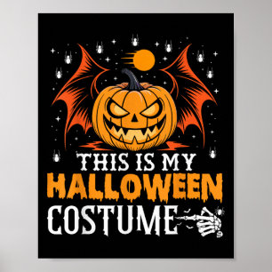 Póster Este Es Mi Disfraz Funny De Calabaza Halloween