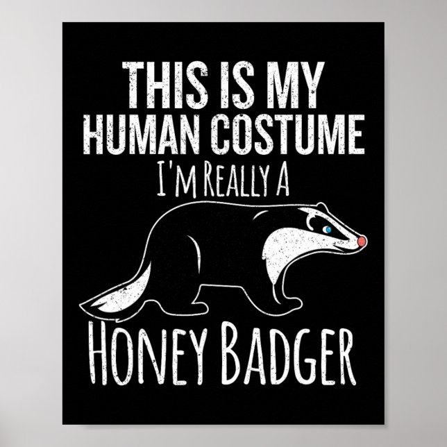 Póster Este Es Mi Disfraz Humano De Halloween (Frente)