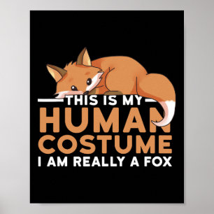 Póster Este es mi disfraz humano, en realidad soy un Hall