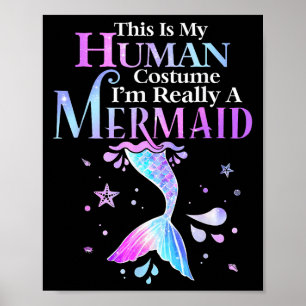 Póster Este es mi disfraz humano, en realidad soy una sal